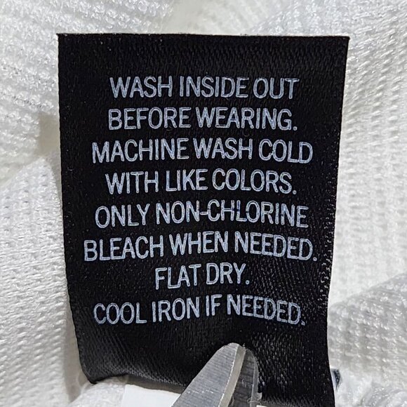 Simply Vera Vera Wang Womens White Ruched Sleeve Top Sweater Crewneck Size Large - Picture 6 of 9